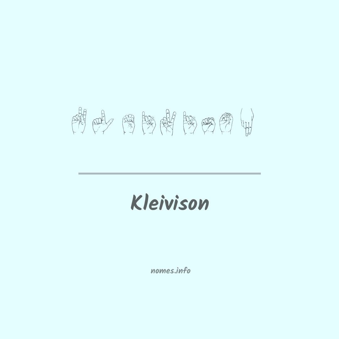 Kleivison em Libras