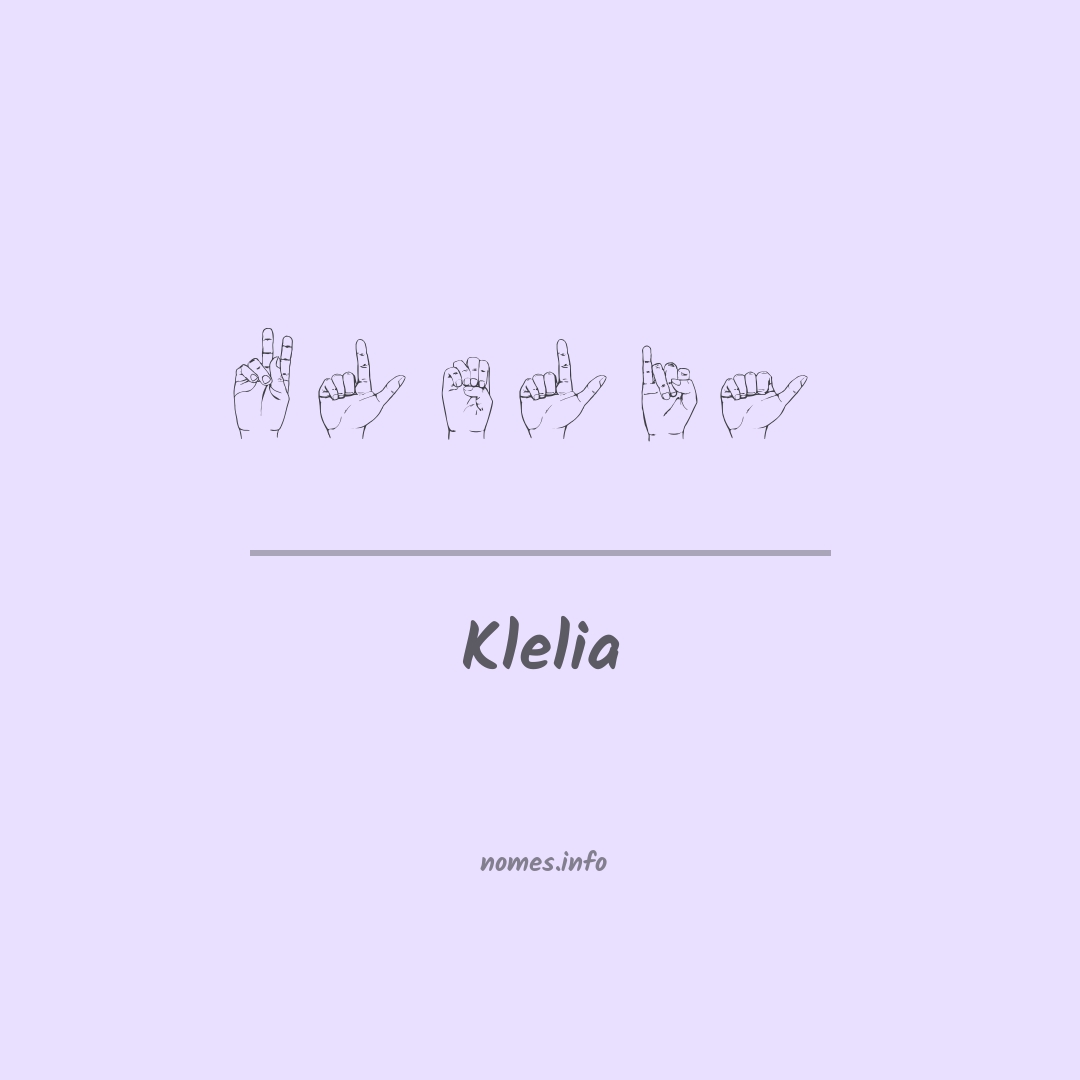 Klelia em Libras