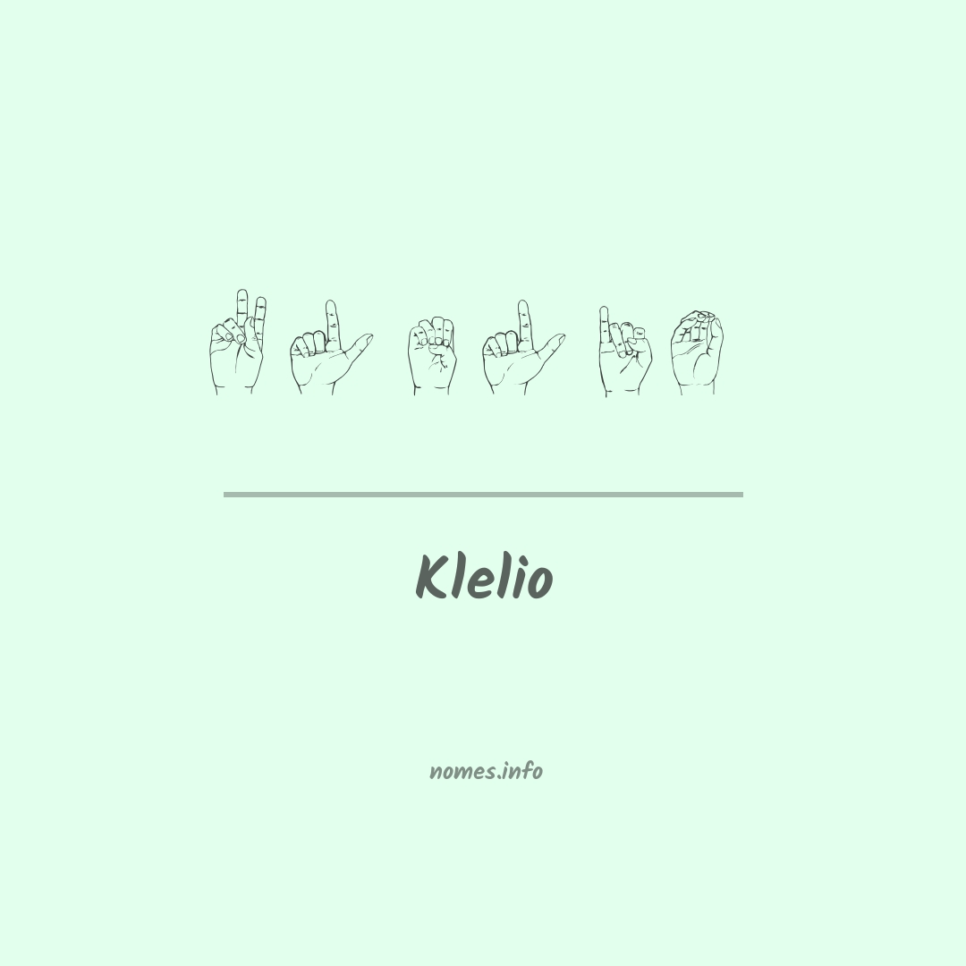 Klelio em Libras