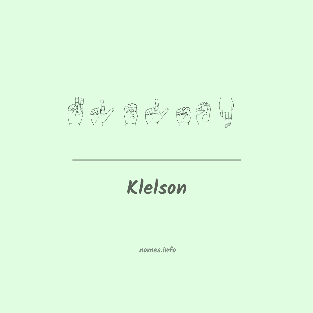 Klelson em Libras