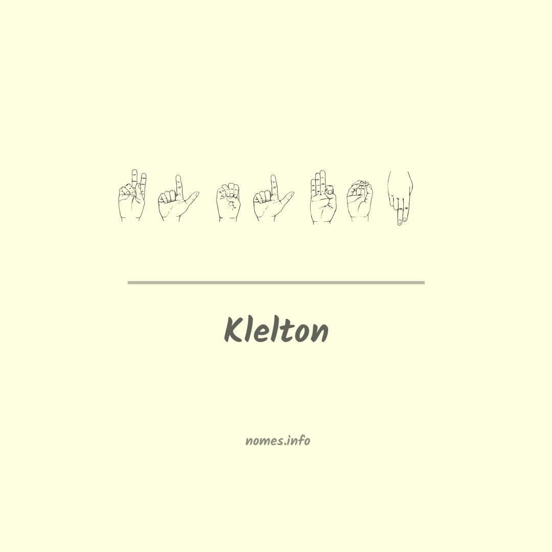 Klelton em Libras