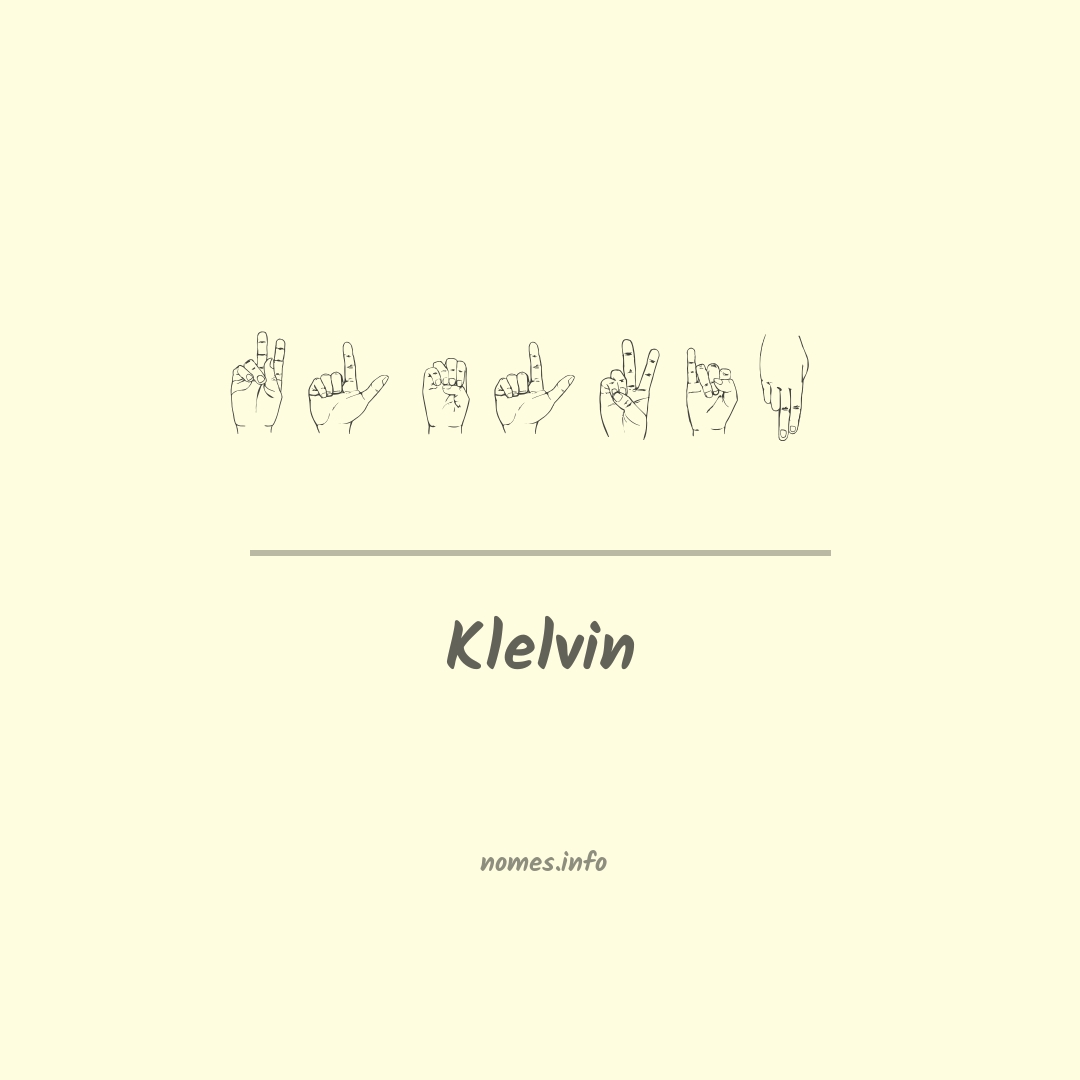 Klelvin em Libras