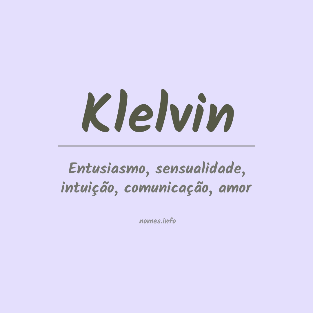Significado do nome Klelvin