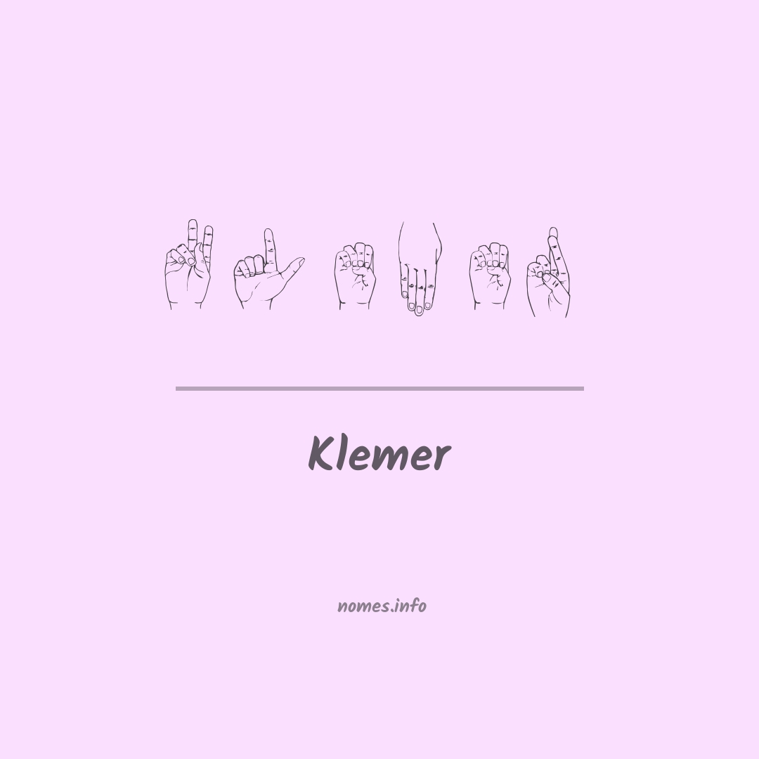Klemer em Libras