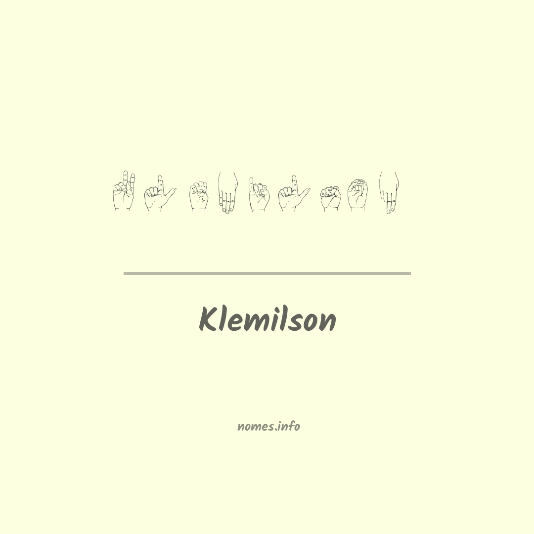 Klemilson em Libras