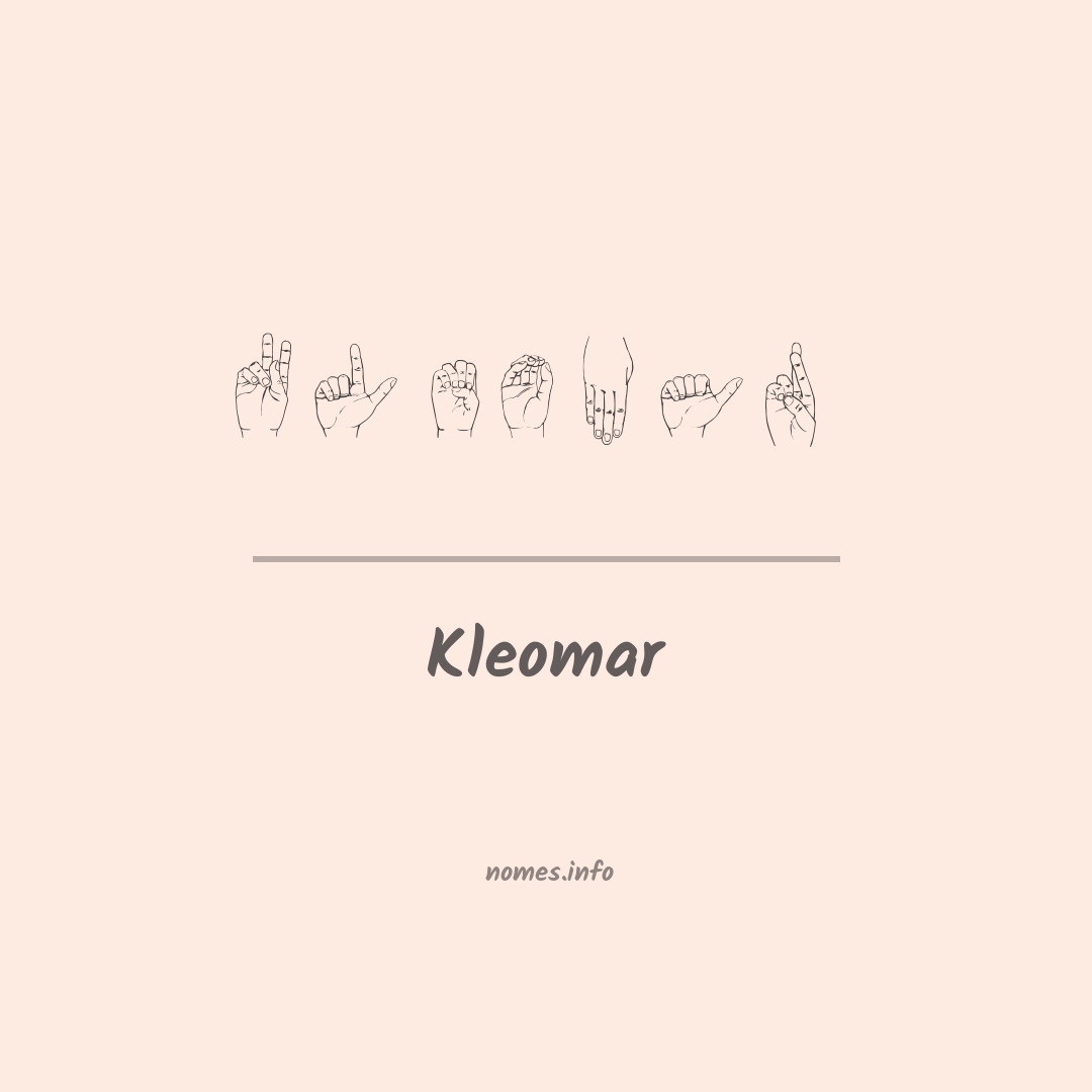 Kleomar em Libras