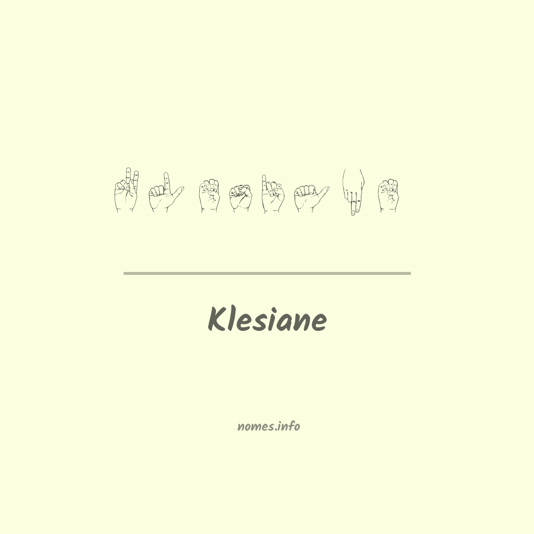 Klesiane em Libras
