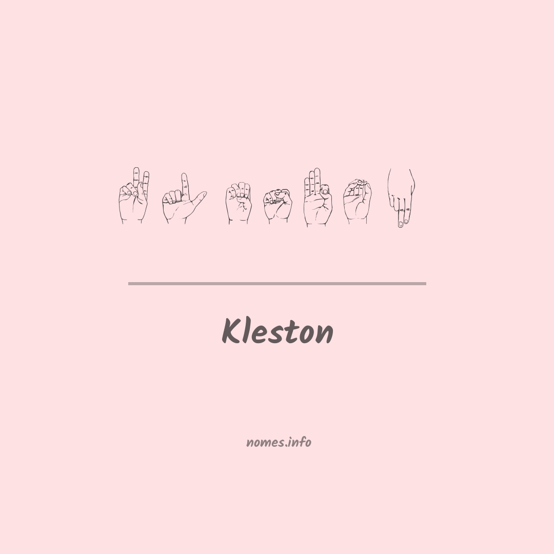 Kleston em Libras