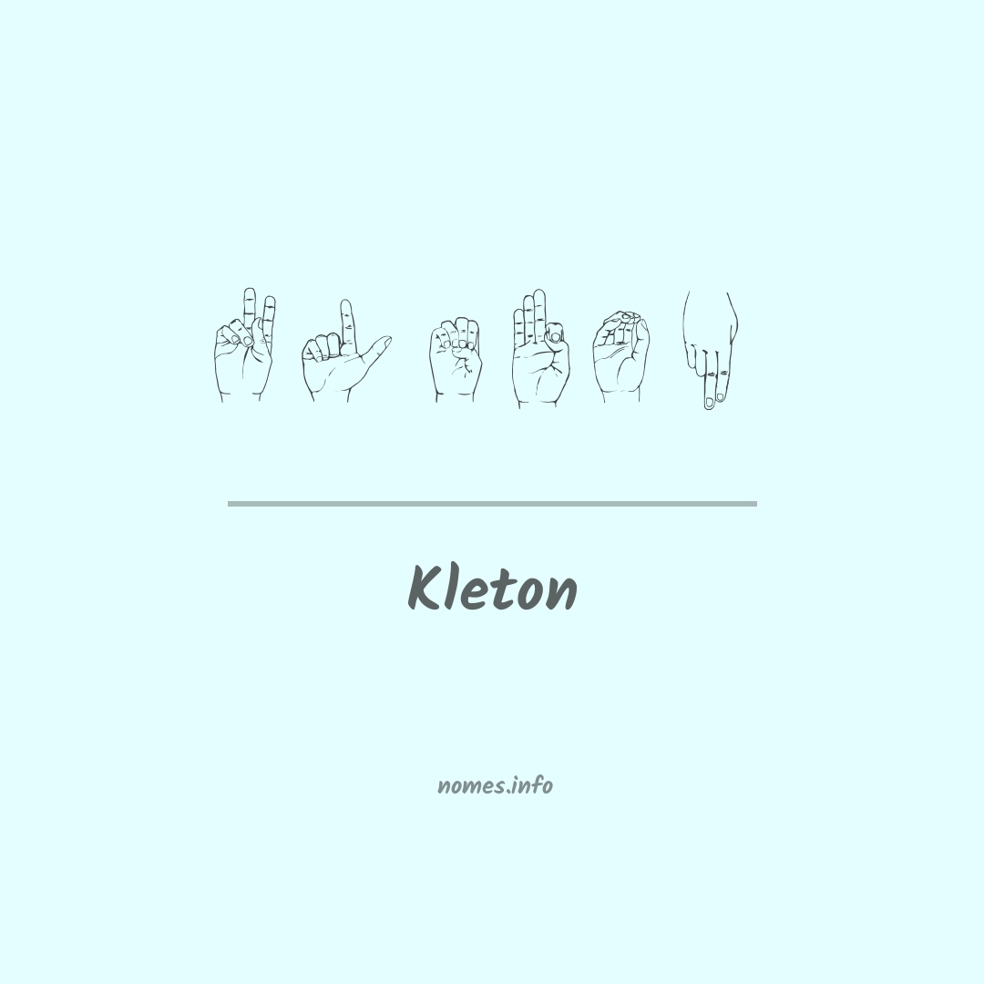 Kleton em Libras