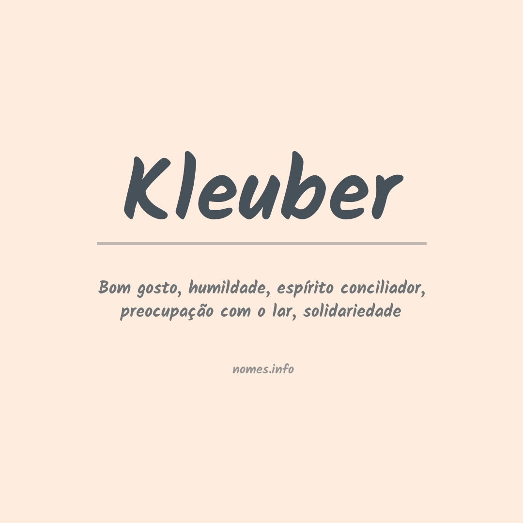 Significado do nome Kleuber