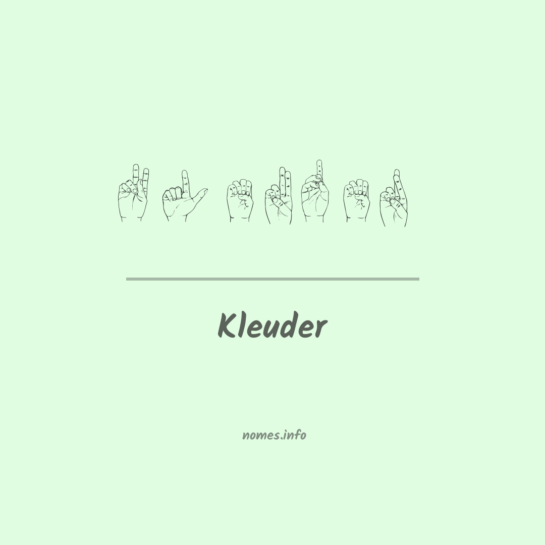 Kleuder em Libras