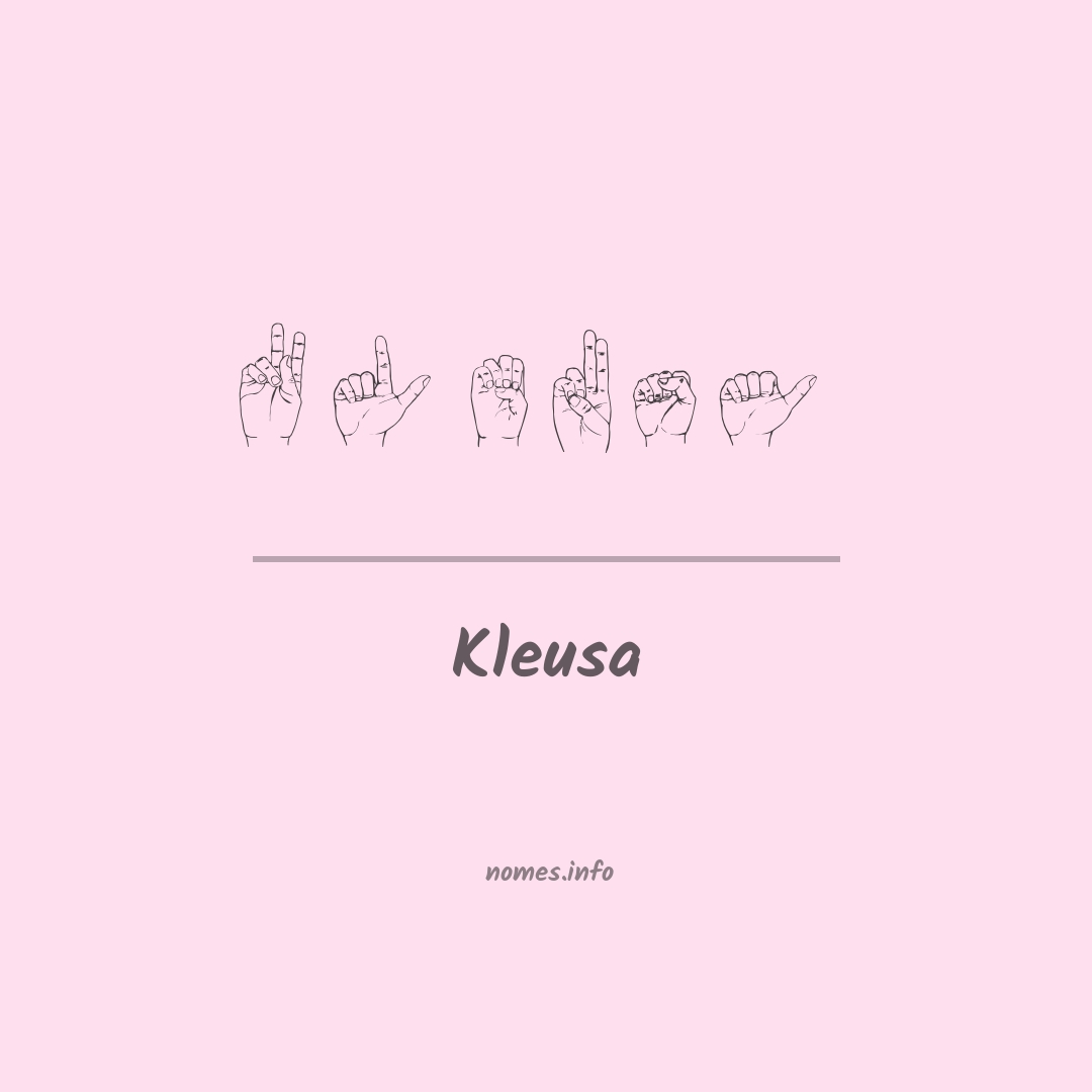 Kleusa em Libras