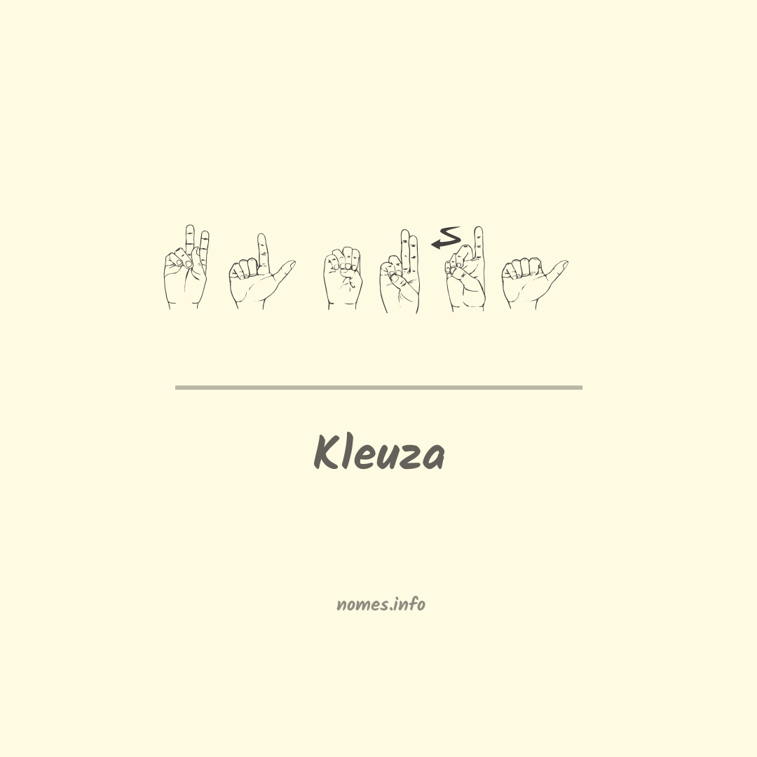 Kleuza em Libras