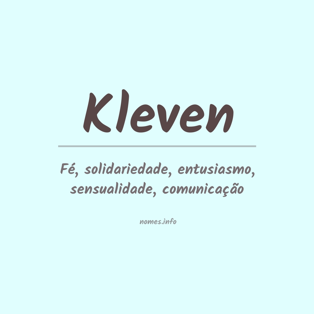 Significado do nome Kleven