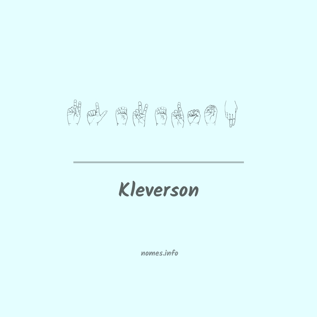 Kleverson em Libras