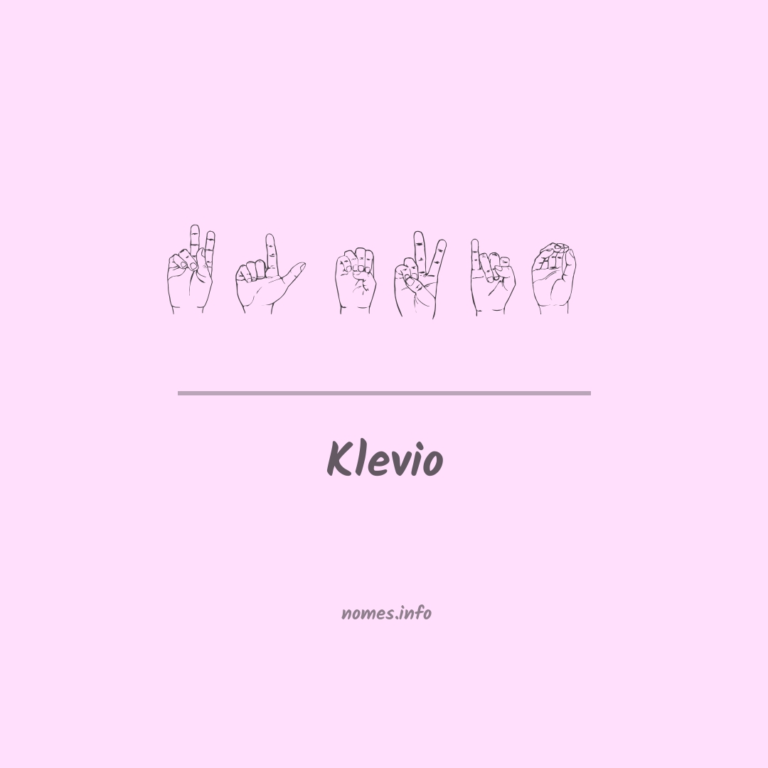 Klevio em Libras