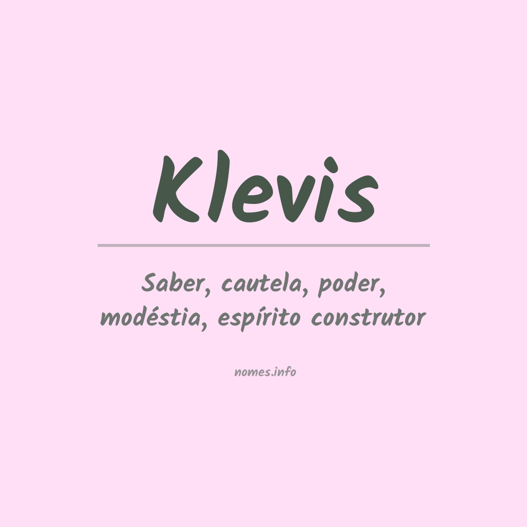 Significado do nome Klevis