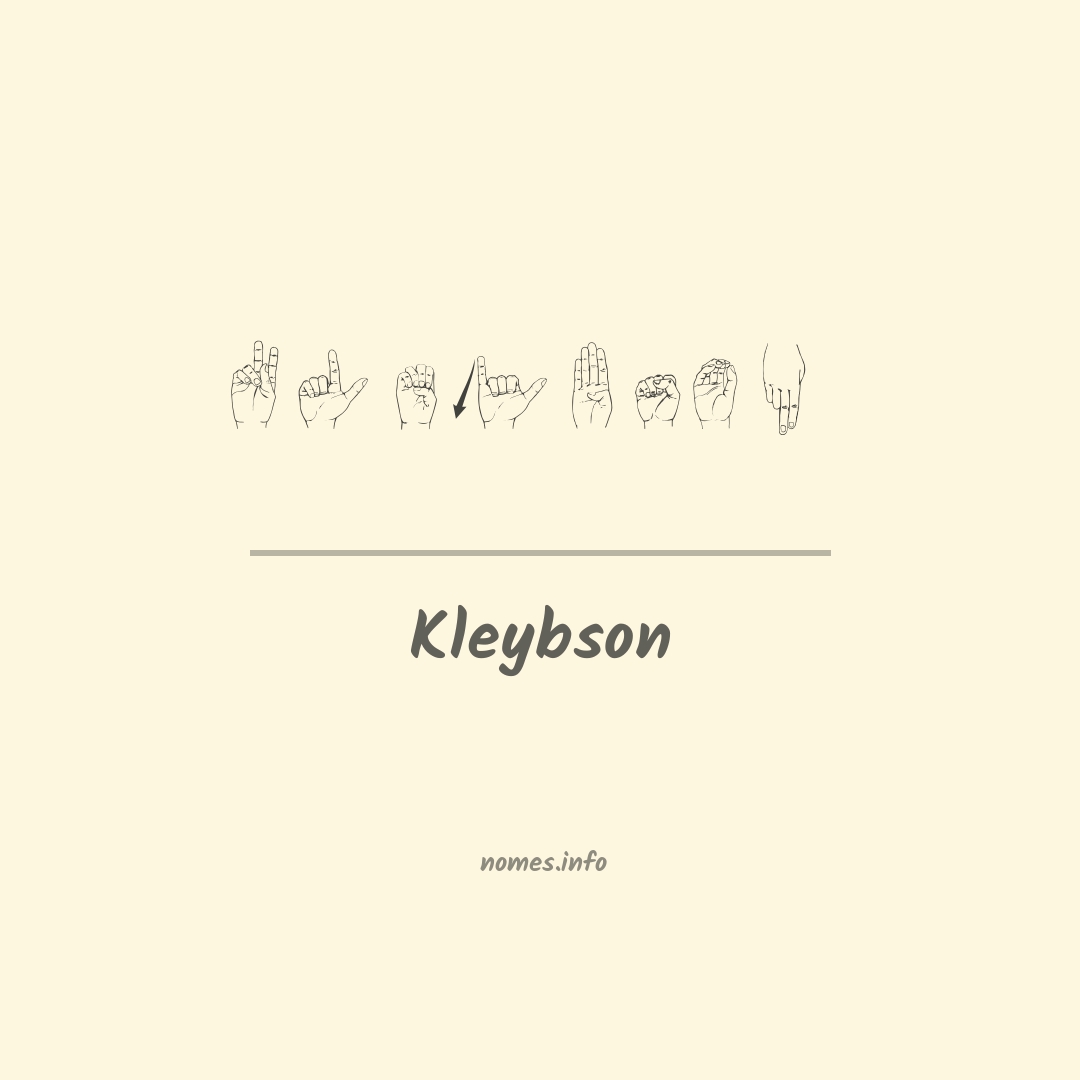 Kleybson em Libras