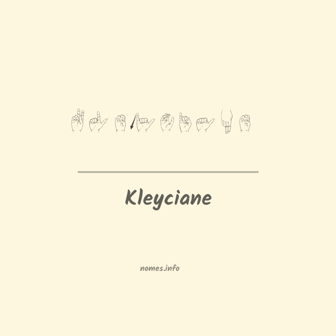 Kleyciane em Libras