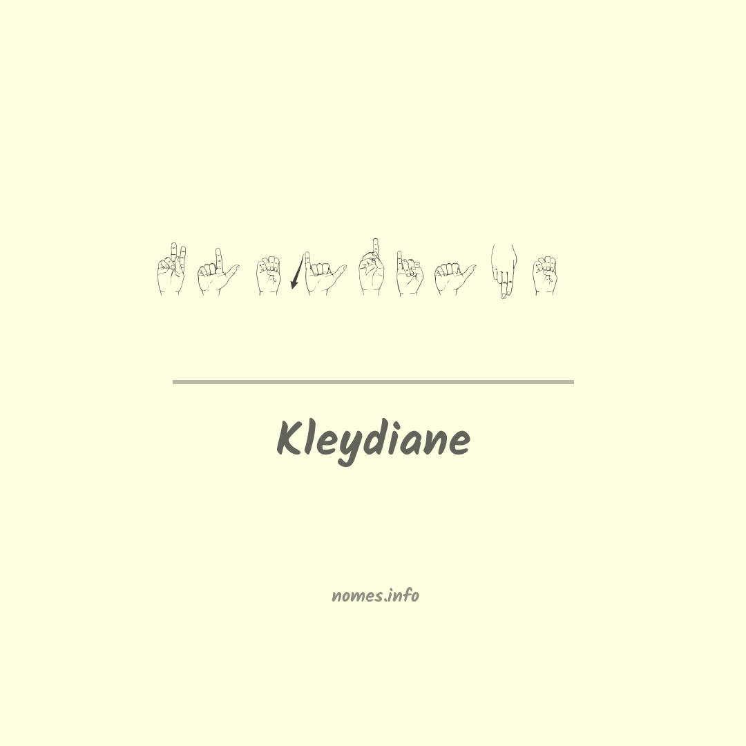 Kleydiane em Libras