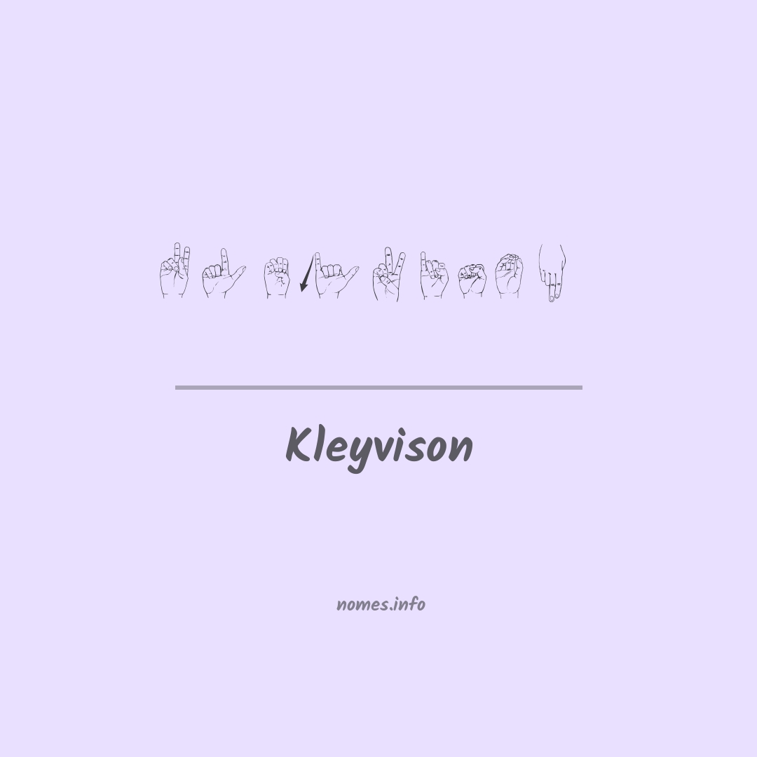 Kleyvison em Libras
