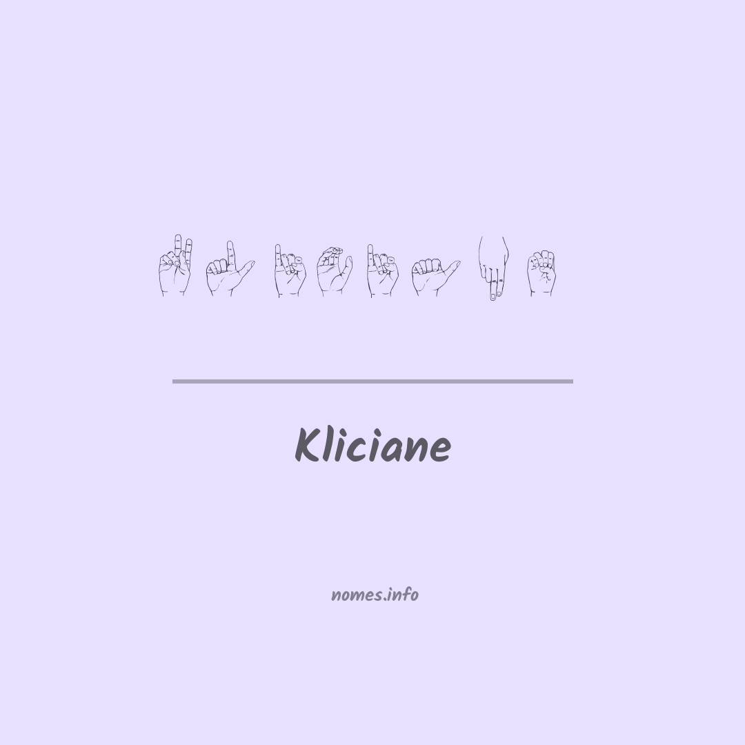 Kliciane em Libras