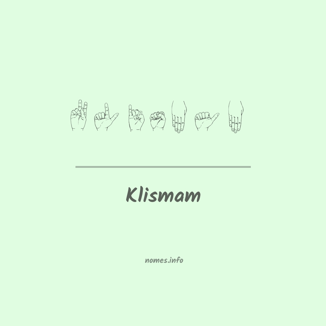 Klismam em Libras