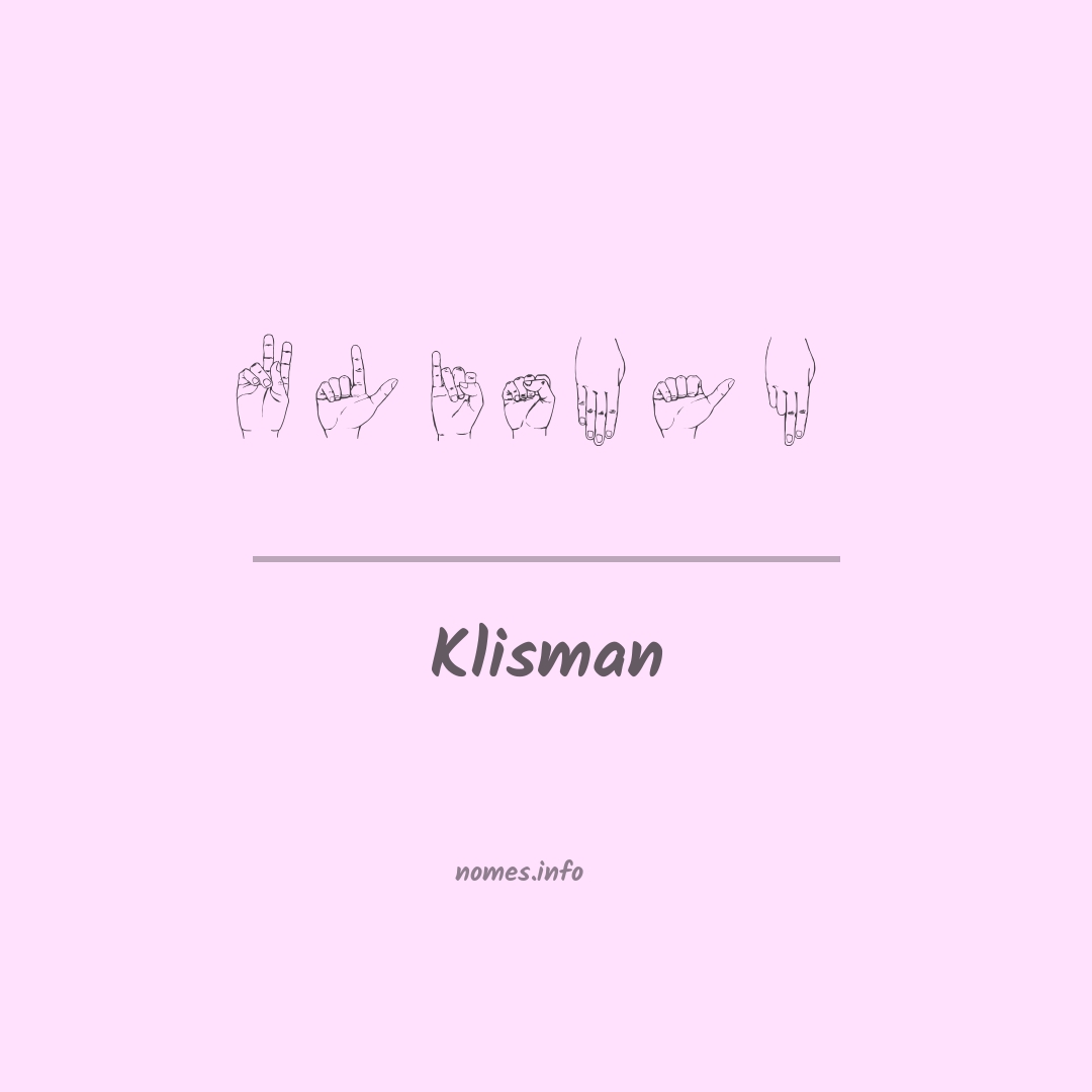 Klisman em Libras