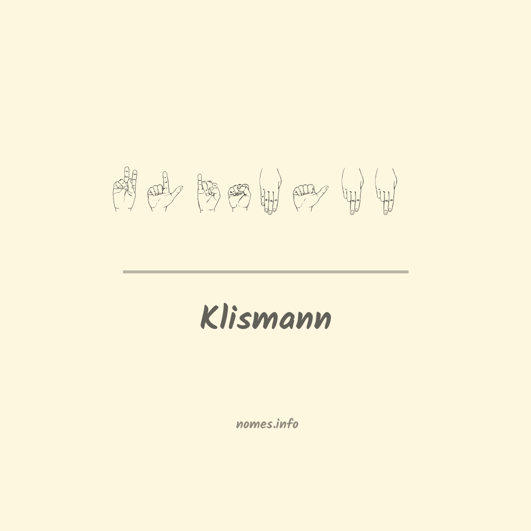 Klismann em Libras