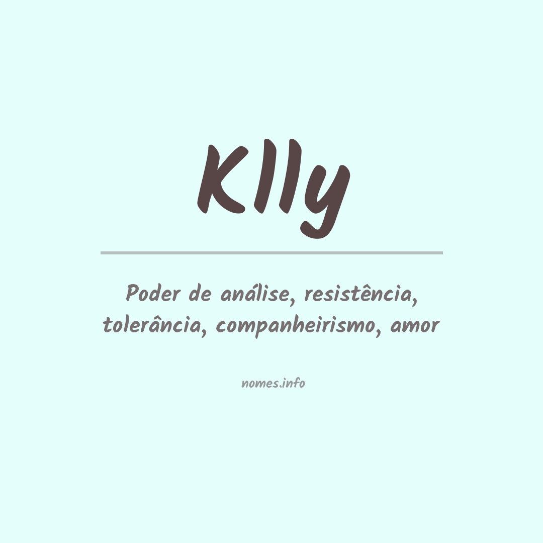Significado do nome Klly
