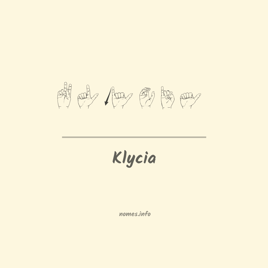 Klycia em Libras