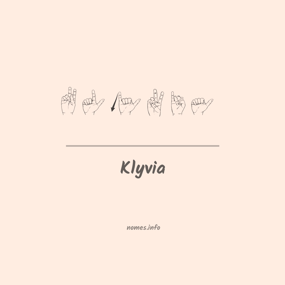 Klyvia em Libras