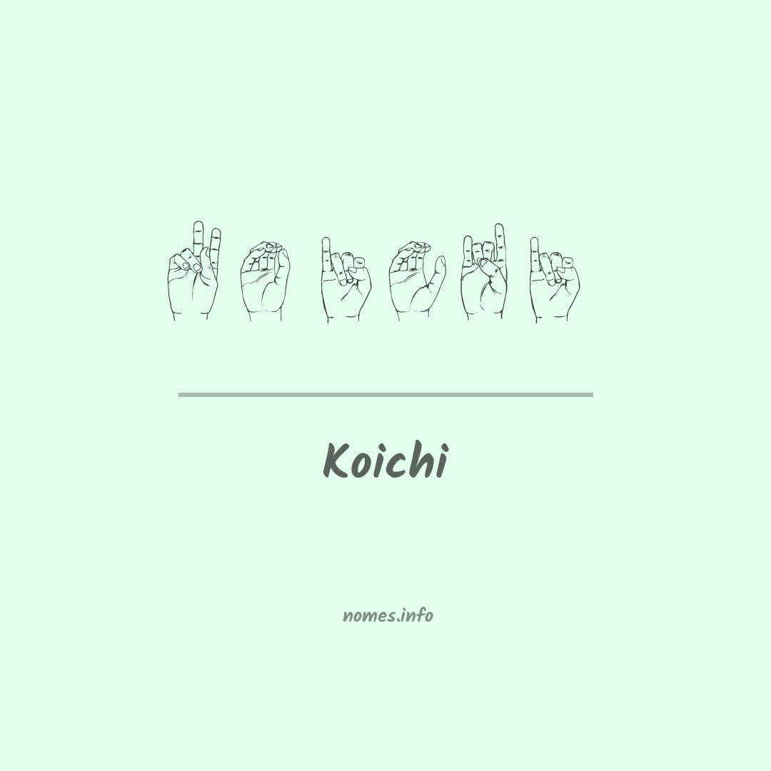 Koichi em Libras