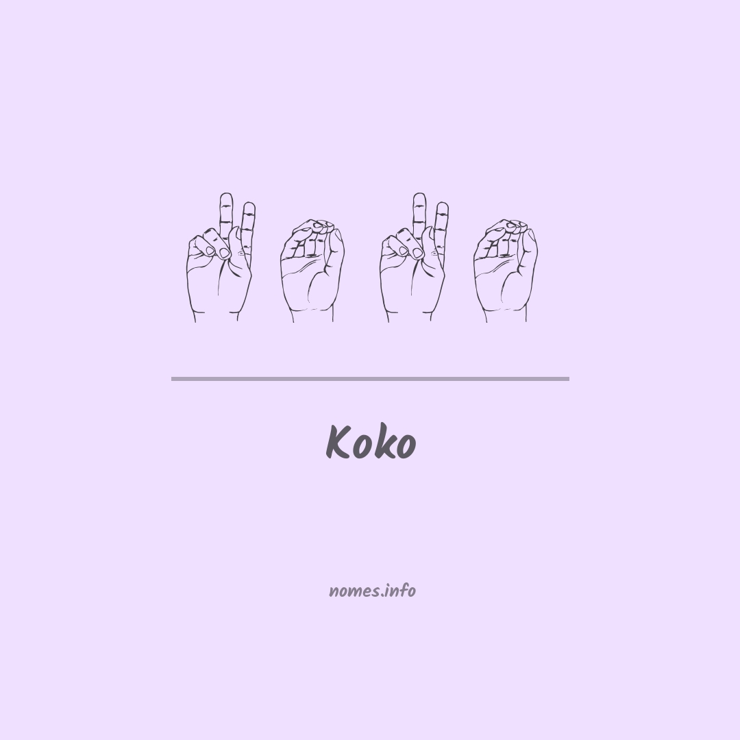 Koko em Libras