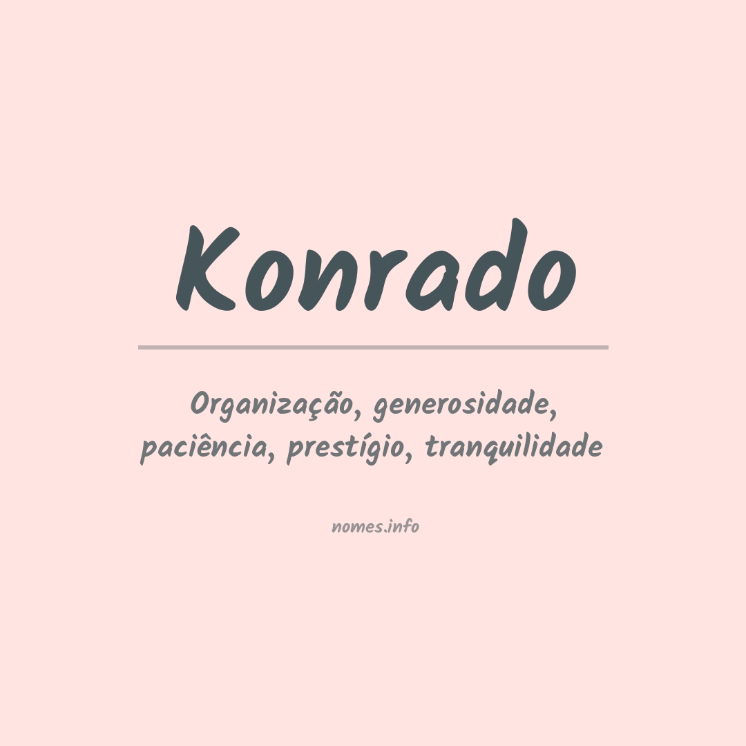 Significado do nome Konrado