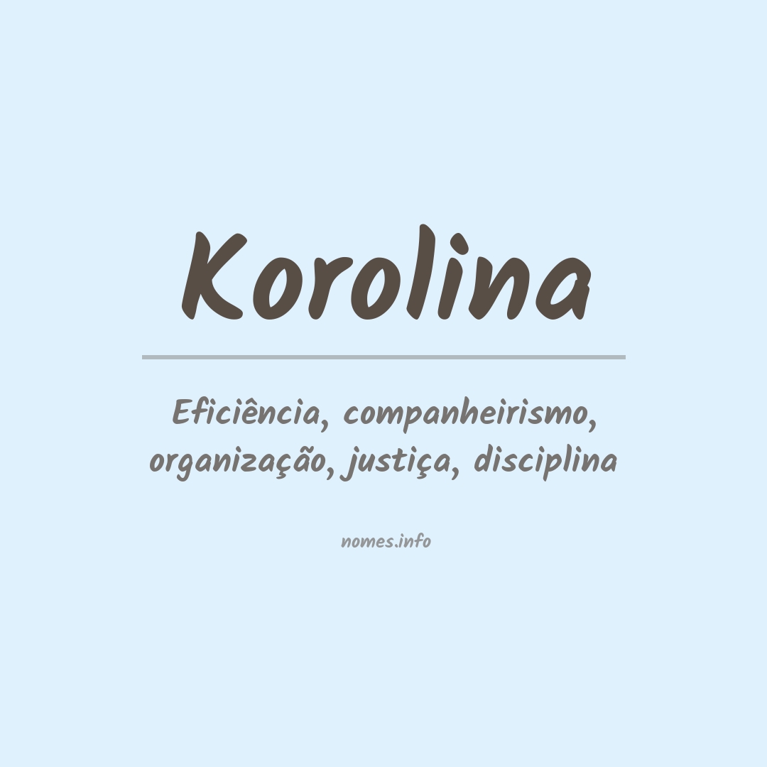 Significado do nome Korolina