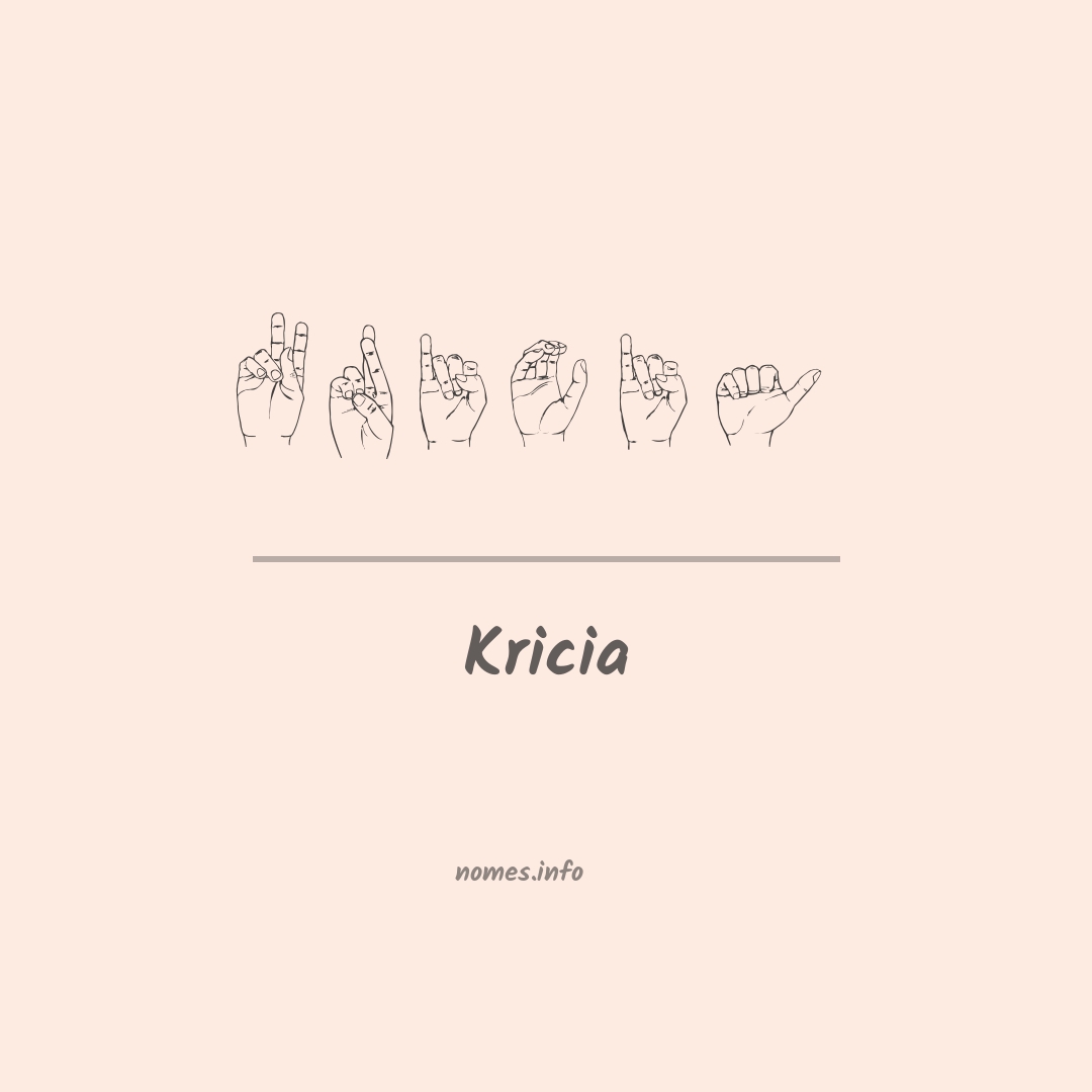 Kricia em Libras