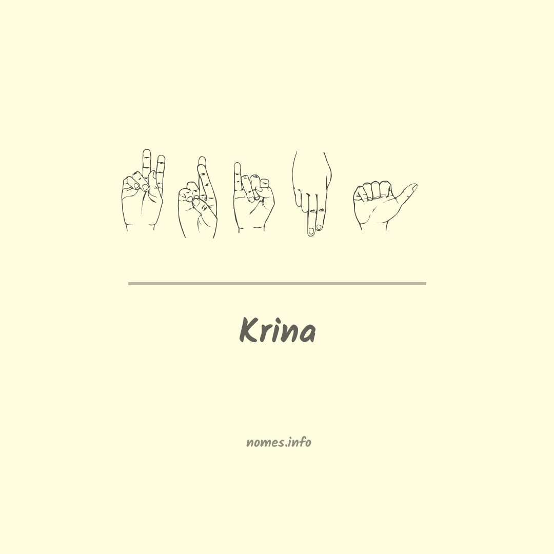 Krina em Libras