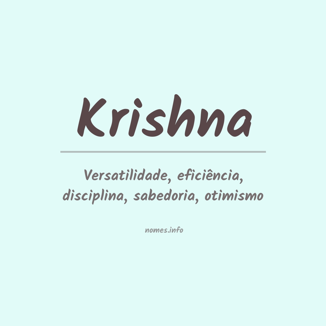 Significado do nome Krishna