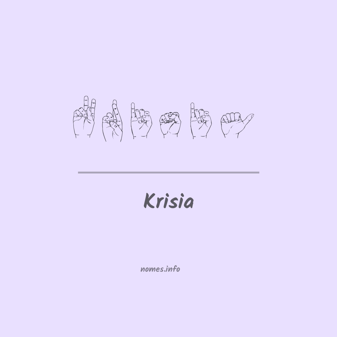 Krisia em Libras