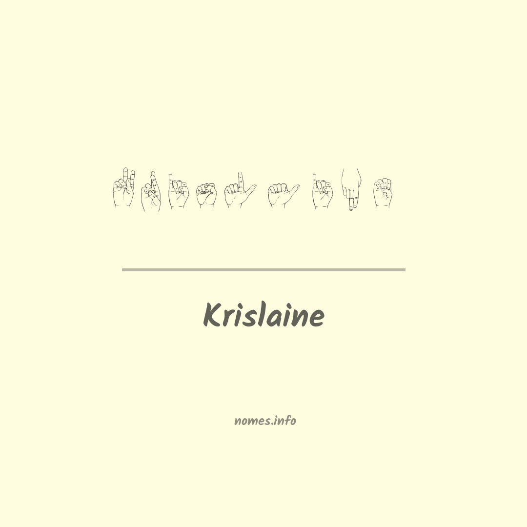 Krislaine em Libras