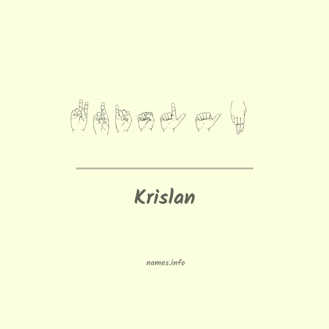 Krislan em Libras