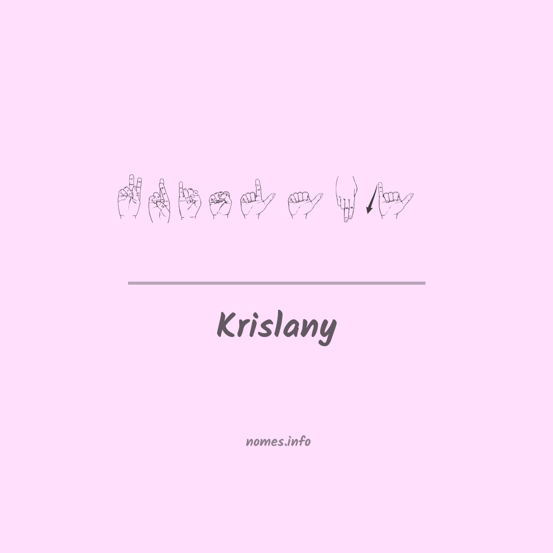 Krislany em Libras