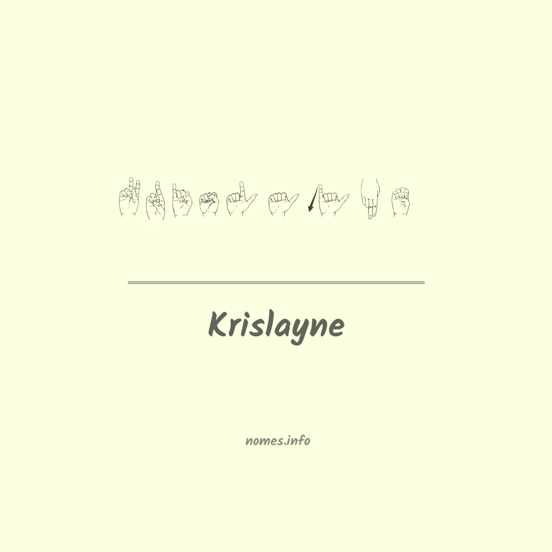 Krislayne em Libras