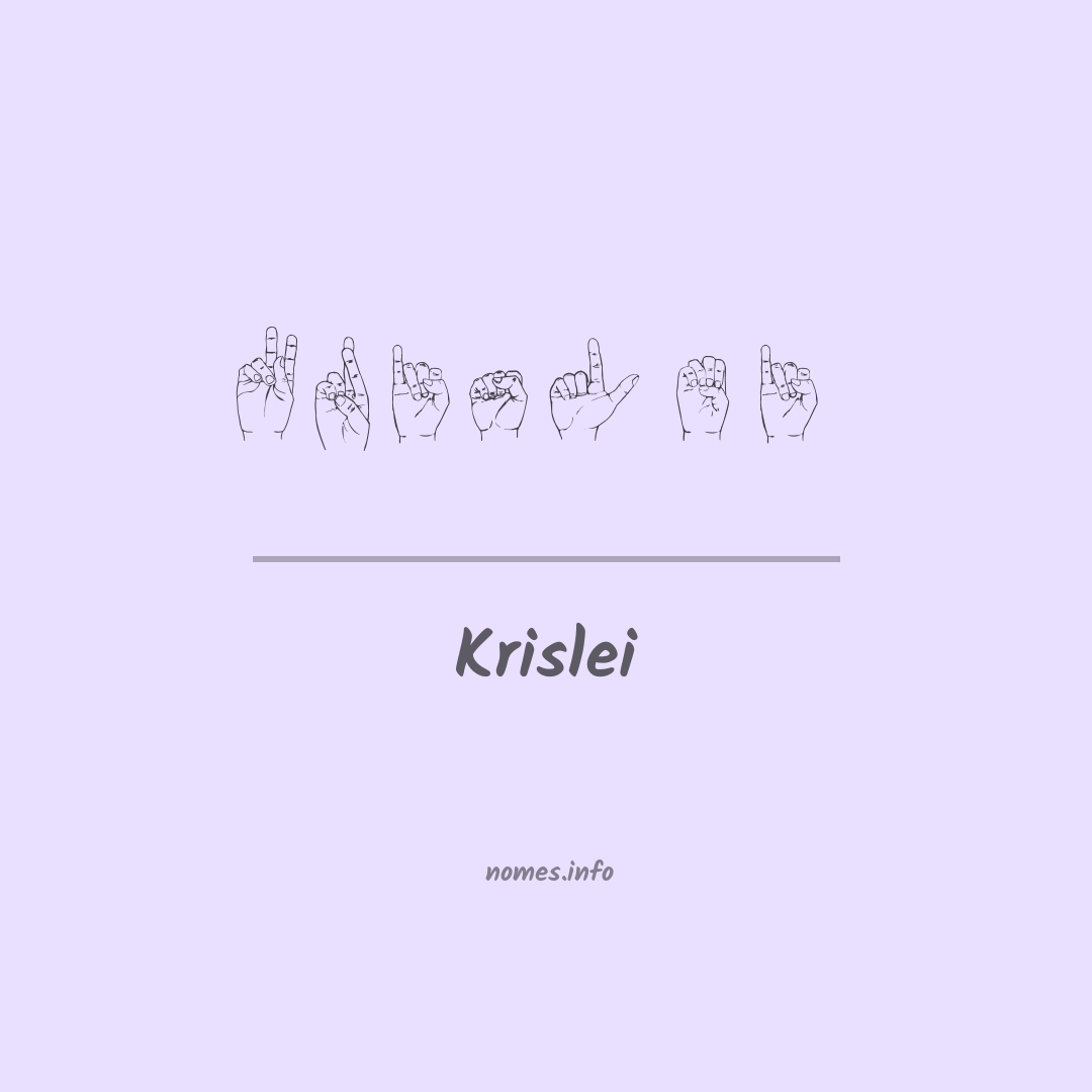 Krislei em Libras