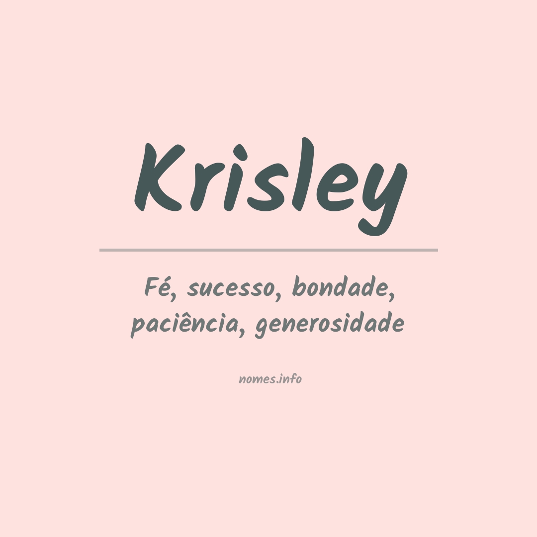 Significado do nome Krisley