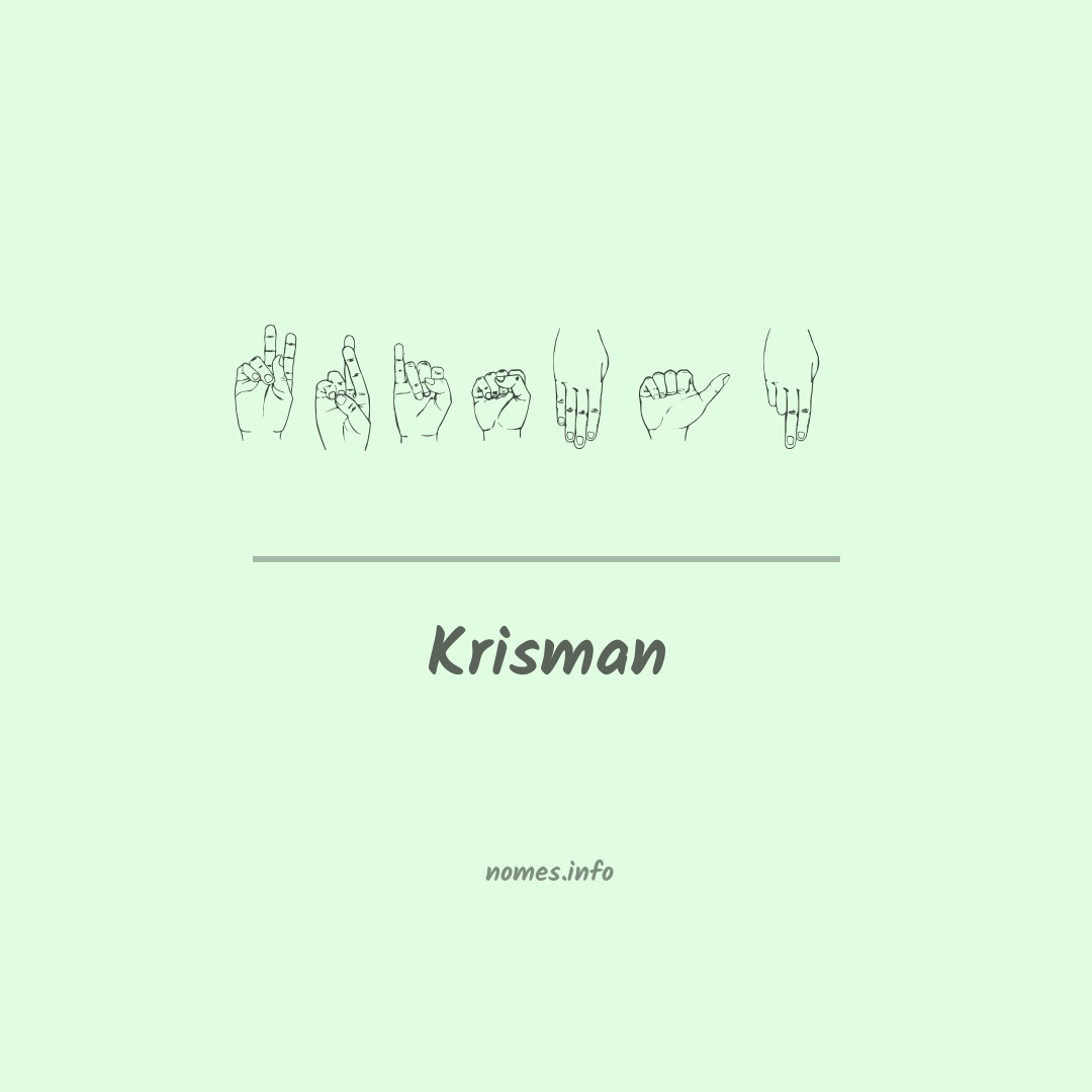 Krisman em Libras
