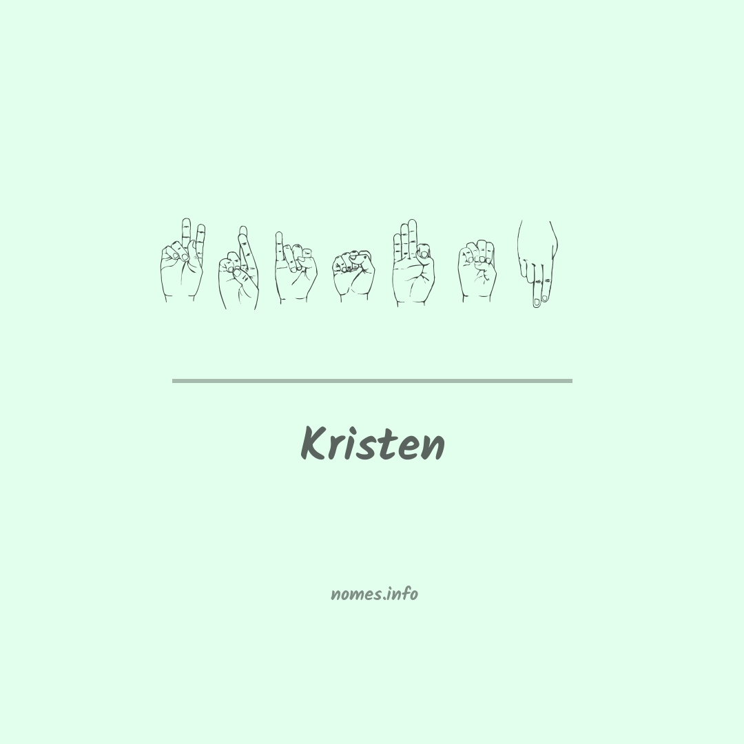 Kristen em Libras