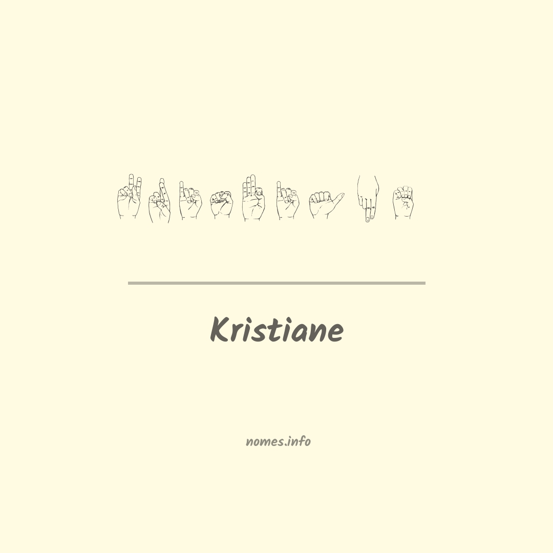Kristiane em Libras