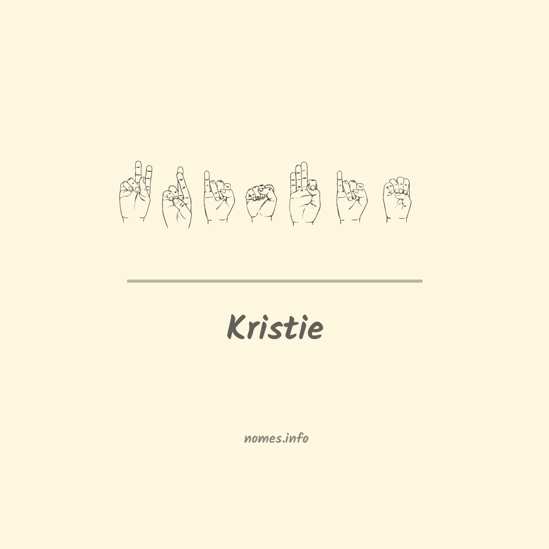Kristie em Libras